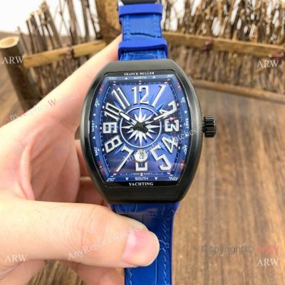 Copy Franck Muller Vanguard V45 Men Watch Black and Blue